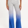 House of Holland Ombre Shimmer Trousers In Blue And Silver