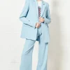 House of Holland Pale Blue Wide Leg Trouser