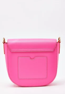 House Of Holland Pink and Orange Crossbody Bag With Logo Printed Acryl