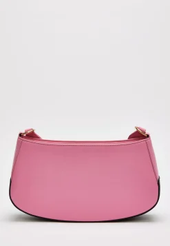 House Of Holland Pink Cross Body Bag With Printed Logo