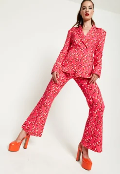 House Of Holland Pink Flame Clashing Colours Blazer