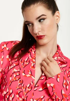 House Of Holland Pink Flame Clashing Colours Blazer