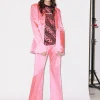House of Holland Pink Satin Tailored Jacket