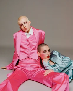 House of Holland Pink Satin Tailored Jacket