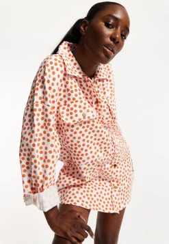 House of Holland Polka Dot Oversized Shirt Dress