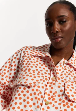 House of Holland Polka Dot Oversized Shirt Dress