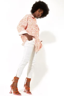 House of Holland Polka Dot Oversized Shirt Dress