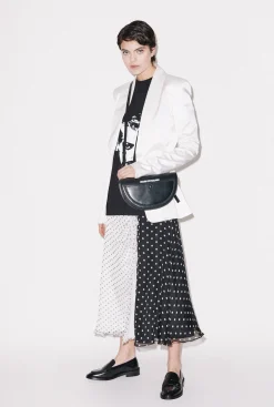 House of Holland Polka Gathered Midi Skirt
