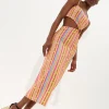 House Of Holland Printed Jersey Midi Dress With Cut Out Detail