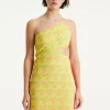 House Of Holland Printed Jersey Mini Dress In Contrast Colours