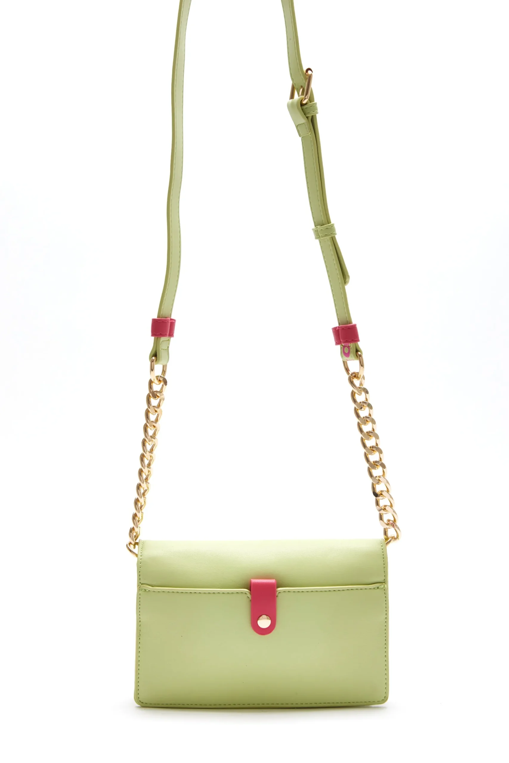 House Of Holland Printed Bag In Green