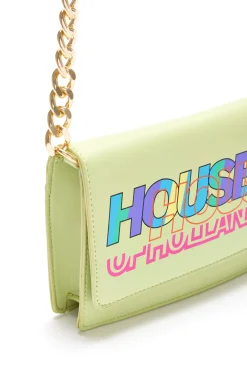 House Of Holland Printed Bag In Green