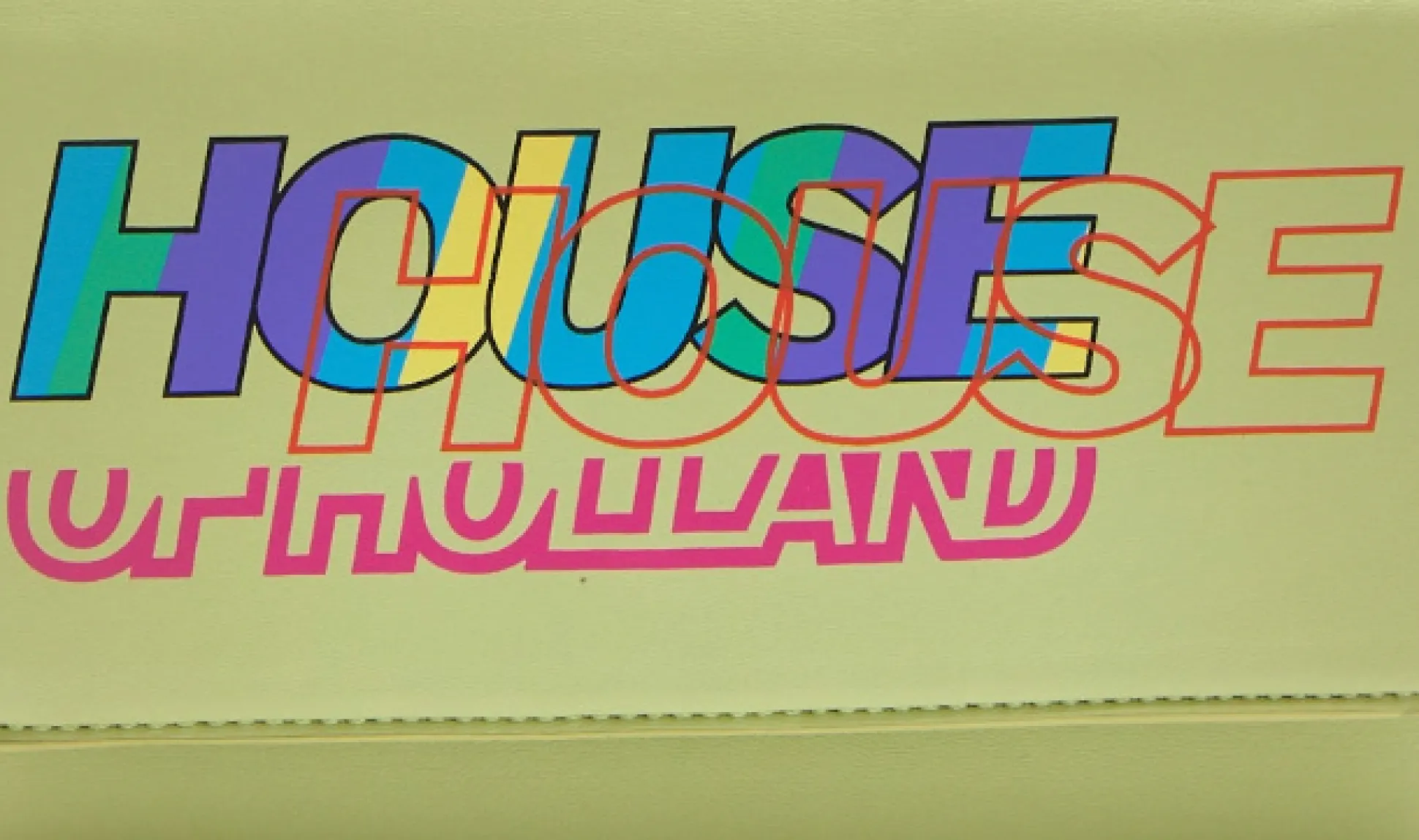 House Of Holland Printed Bag In Green