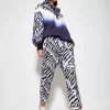House of Holland Purple and White Tie Dye Zebra Print Joggers