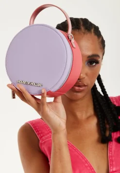 House Of Holland Purple And Fuchsia Shoulder Bag