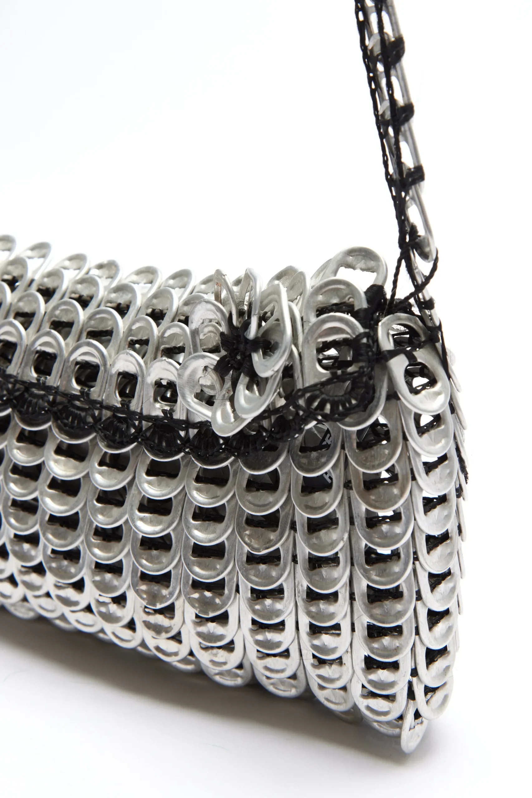 House Of Holland Recycled Metallic Silver Cross Body Bag