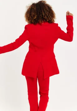 House of Holland Red Block Colour Pleat Blazer