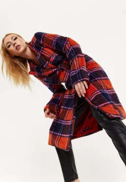 House Of Holland Red Check Coat