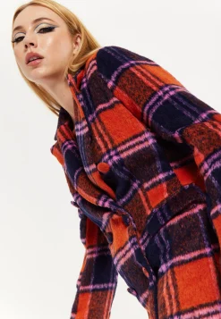 House Of Holland Red Check Coat