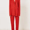 House of Holland Red Tailored Suit Jacket