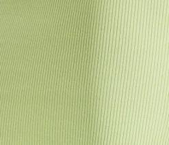 House of Holland Ribbed Knit Green Mini Dress with Tie Front Detail
