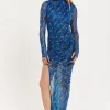 House Of Holland Rocket Print Mesh Dress
