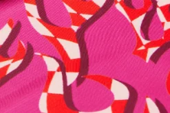 House Of Holland Saddle Pink Flame Bag With Quilted Logo