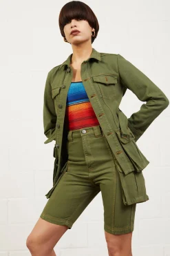 House of Holland Safari Midi Length Shorts