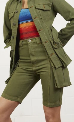 House of Holland Safari Midi Length Shorts