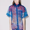 House of Holland Sheer Blue Boxy Shirt