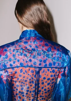 House of Holland Sheer Blue Boxy Shirt