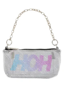 House Of Holland Silver Crossbody Bag with HOH Print