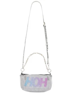 House Of Holland Silver Crossbody Bag with HOH Print