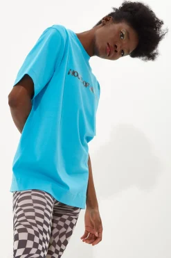House Of Holland Sky Blue Transfer Printed T-Shirt