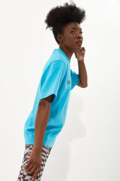 House Of Holland Sky Blue Transfer Printed T-Shirt