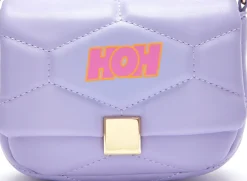 House Of Holland Small Cross Body Bag In Purple With A Chain Detail St