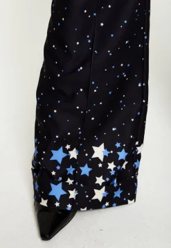 House Of Holland Star Print Trousers In Black
