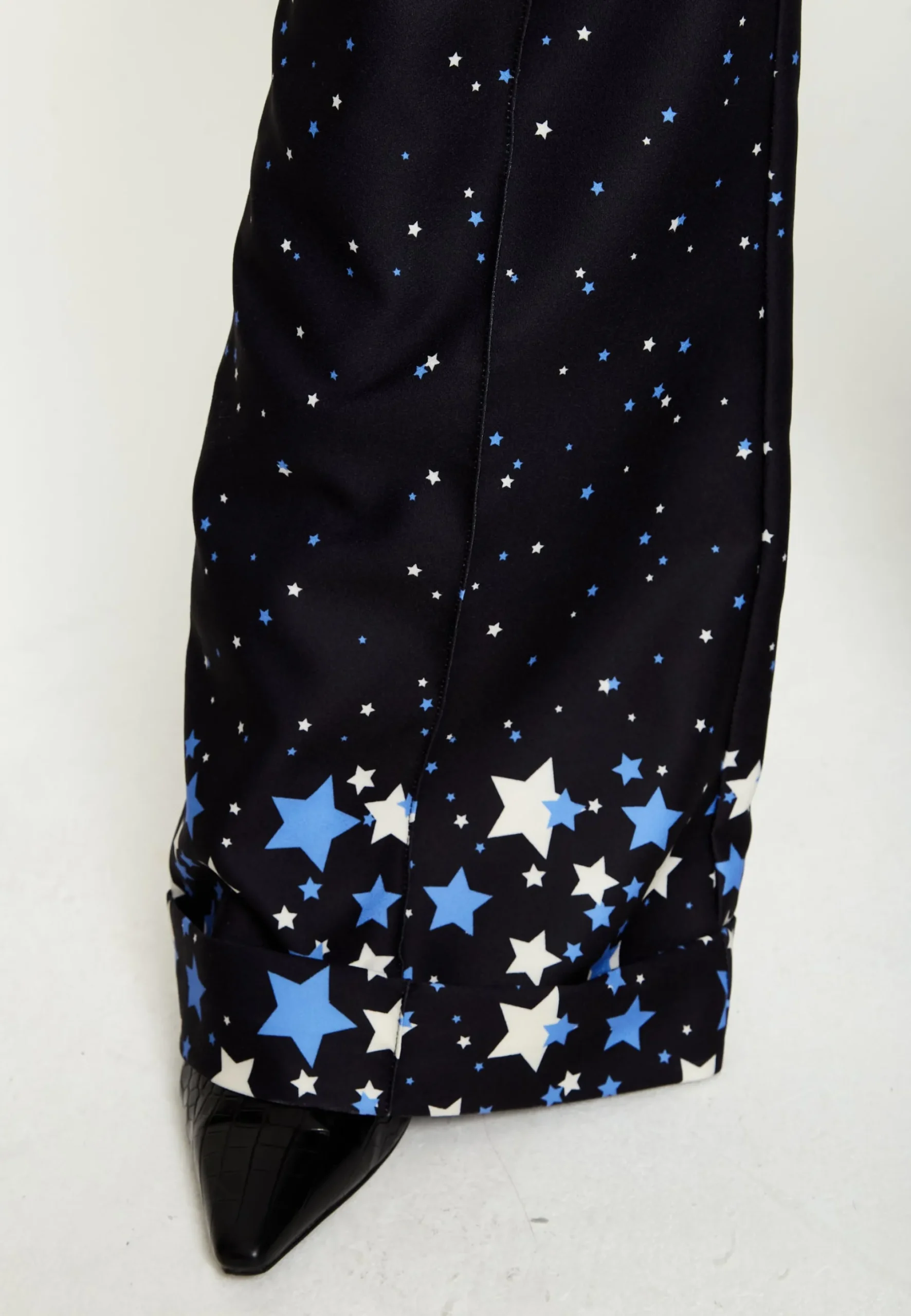 House Of Holland Star Print Trousers In Black