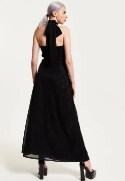 House of Holland Tie - Neck Maxi Dress