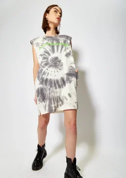 House of Holland Tie Dye Sleeveless T-Shirt Dress