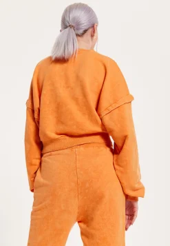 House of Holland Tracksuit Bottoms in Orange with a Drawstring Waist