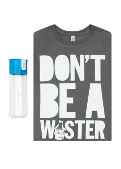 House of Holland Unisex "Waster" T-Shirt & Brita fill&go Water Bottle