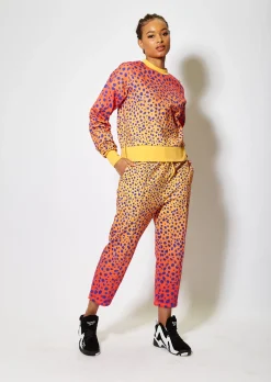 House of Holland Vivid Ceetah Print Joggers