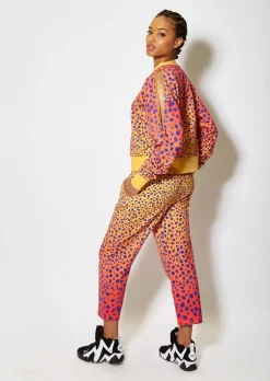 House of Holland Vivid Ceetah Print Joggers
