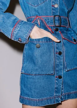 House of Holland Western Denim Dress