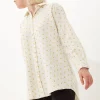 House Of Holland White Jacquard Spot Shirt