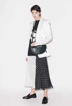 House of Holland White Satin Tailored Jacket