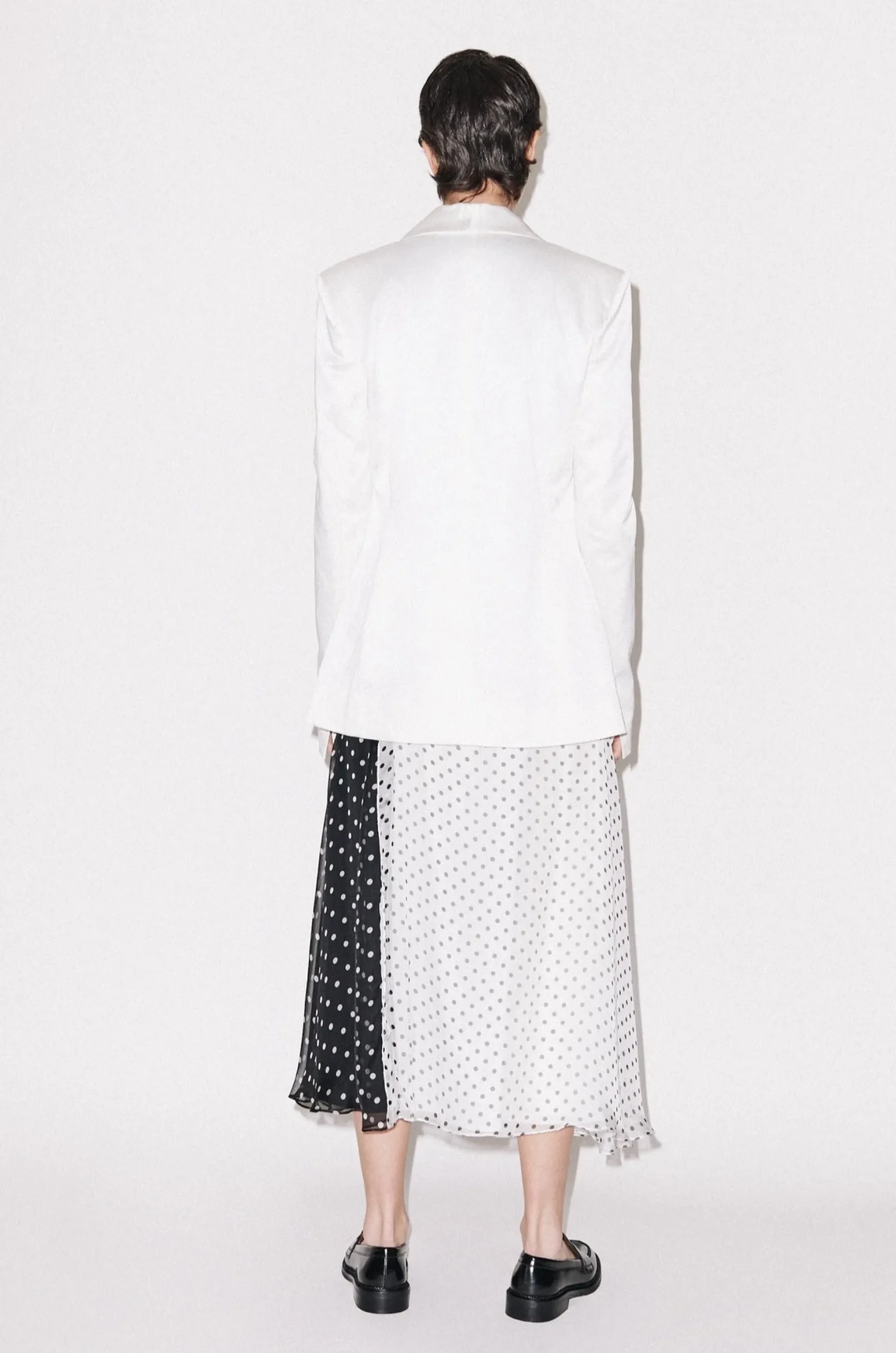 House of Holland White Satin Tailored Jacket
