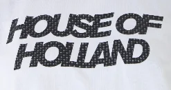 House Of Holland White Transfer Printed T-Shirt With A Small Spot 3D D