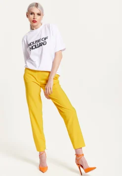 House Of Holland White Transfer Printed T-Shirt With A Small Spot 3D D